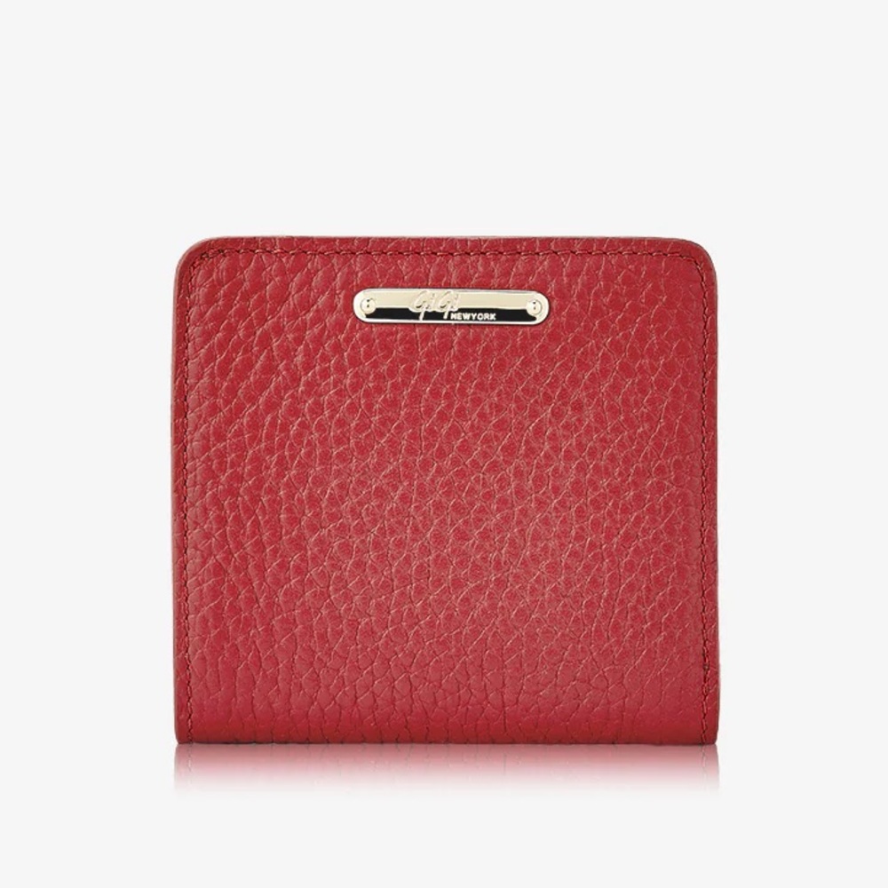 Mini Foldover Wallet in Crimson Red Brand New